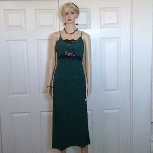 Current Air evening dress and lace shawl